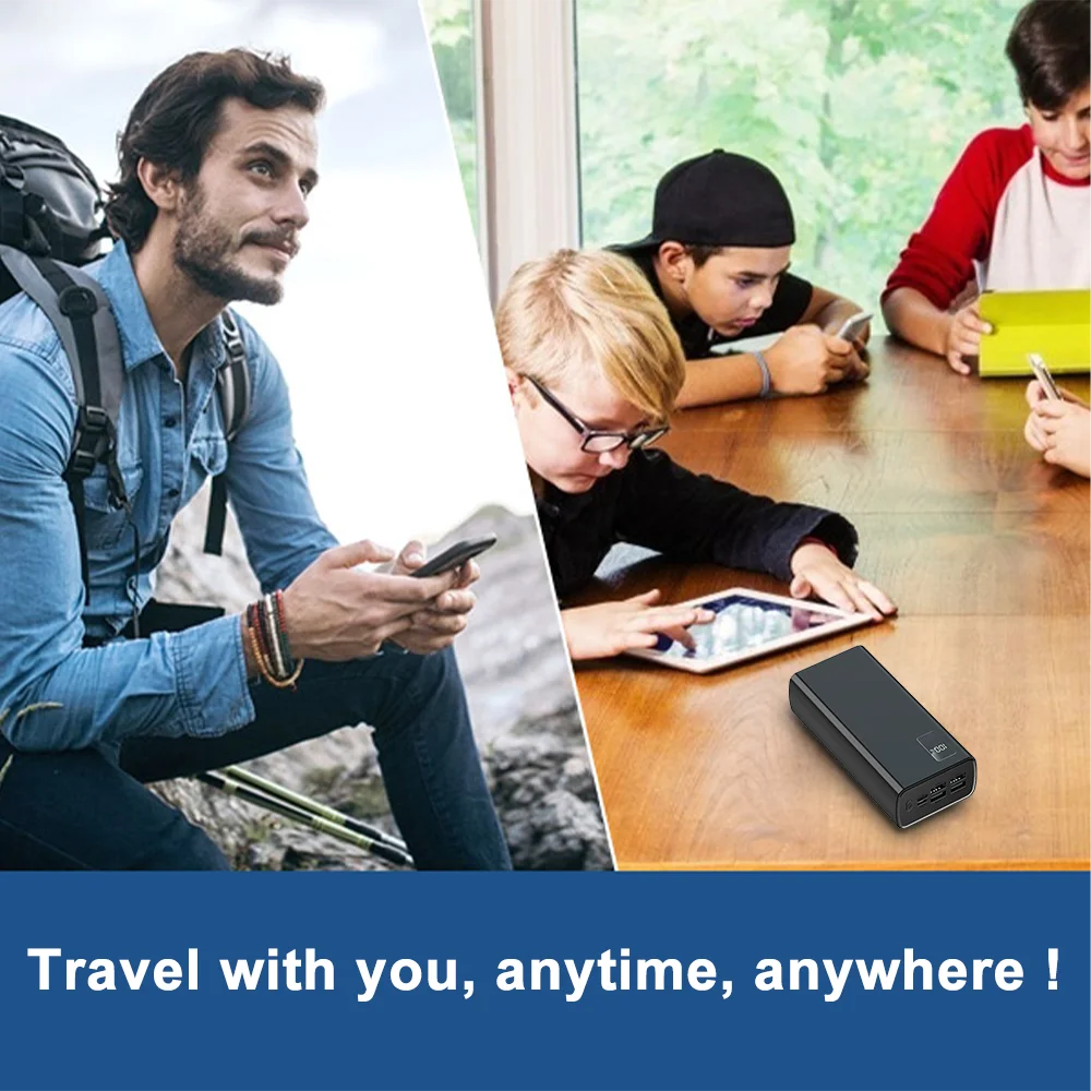 PowerBank Fast Charging 50000mAh LED Display 4USB Output Port For LAPTOP