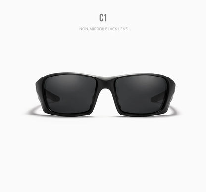 Gafas deportivas KDEAM de alta gama, gafas de sol polarizadas TR90 para hombre, para senderismo y pesca, con estuche con cremallera