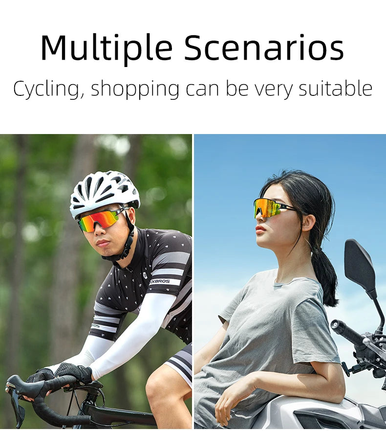 Gafas de ciclismo ROCKBROS fotocromáticas, protección ocular, gafas deportivas para bicicleta, a prueba de viento, para exteriores