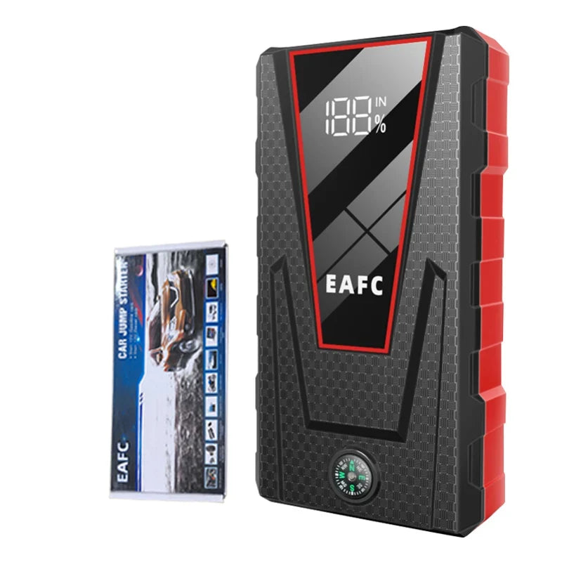 EAFC 12V Auto Starthilfe Powerbank – Tragbarer Jump Starter & Batterie-Booster mit LED-Licht