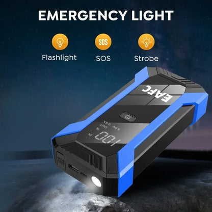 EAFC Auto Starthilfe Powerbank Spitzenstrom 1200A/2000A tragbarer Booster Notfall Batterieladegerät 12V Startgerät