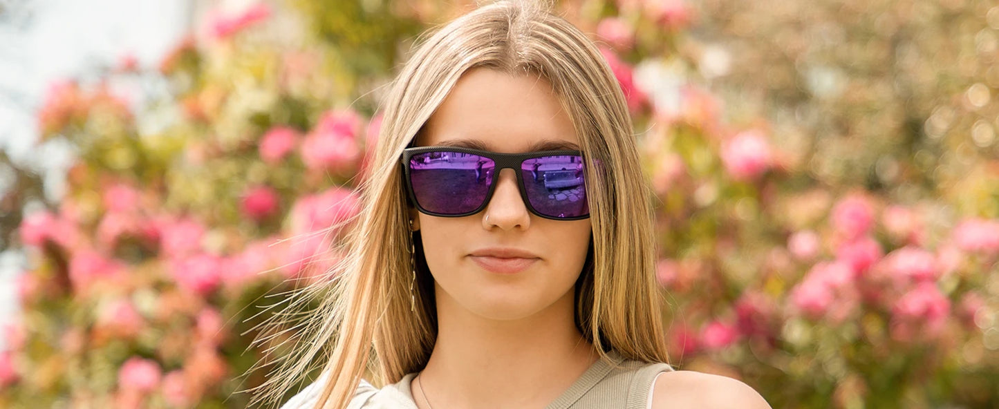 Gafas de sol polarizadas ZENOTTIC para hombre, montura ligera TR90, protección UV400, gafas de sol cuadradas