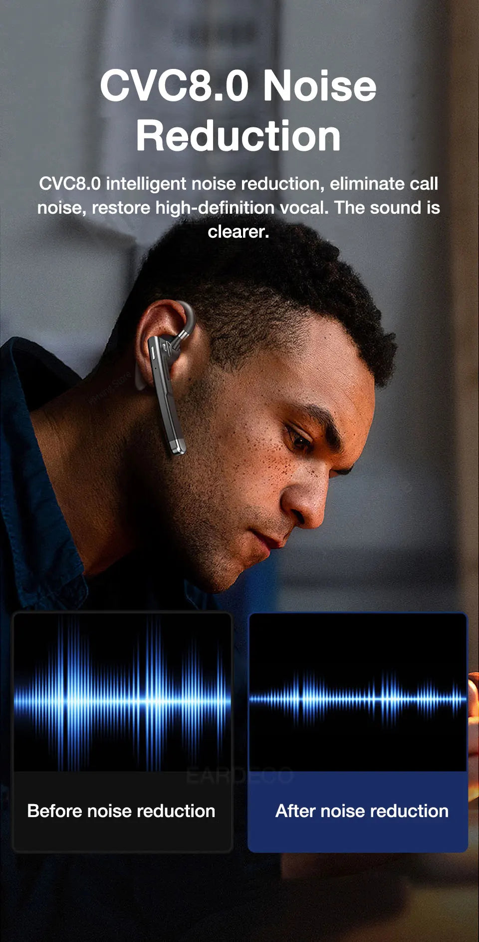 Kabellose Kopfhörer mit Mikrofon, Bluetooth-Headset,