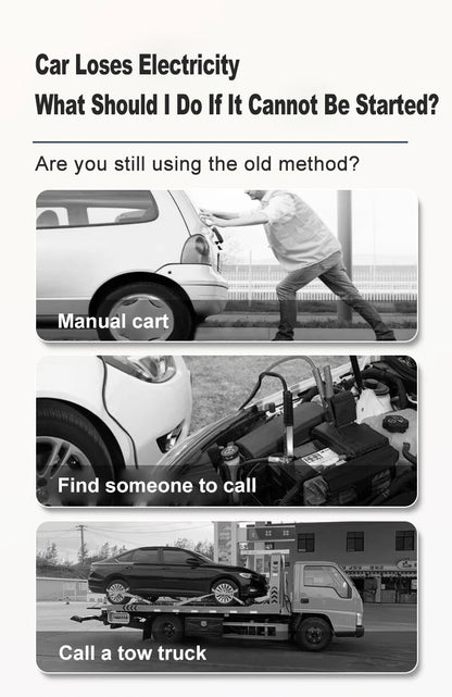 EAFC 12V Auto Starthilfe Powerbank – Tragbarer Jump Starter & Batterie-Booster mit LED-Licht