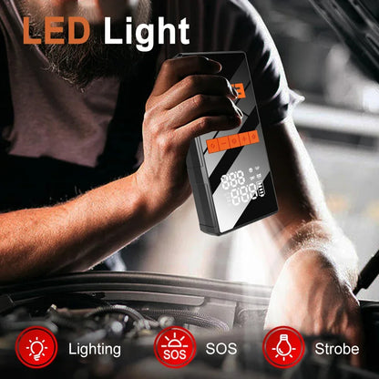 Neue 150PSI Luftpumpe Auto Starthilfe Batterie Booster 1200A Jump Starter Powerbank tragbares Starthilfegerät