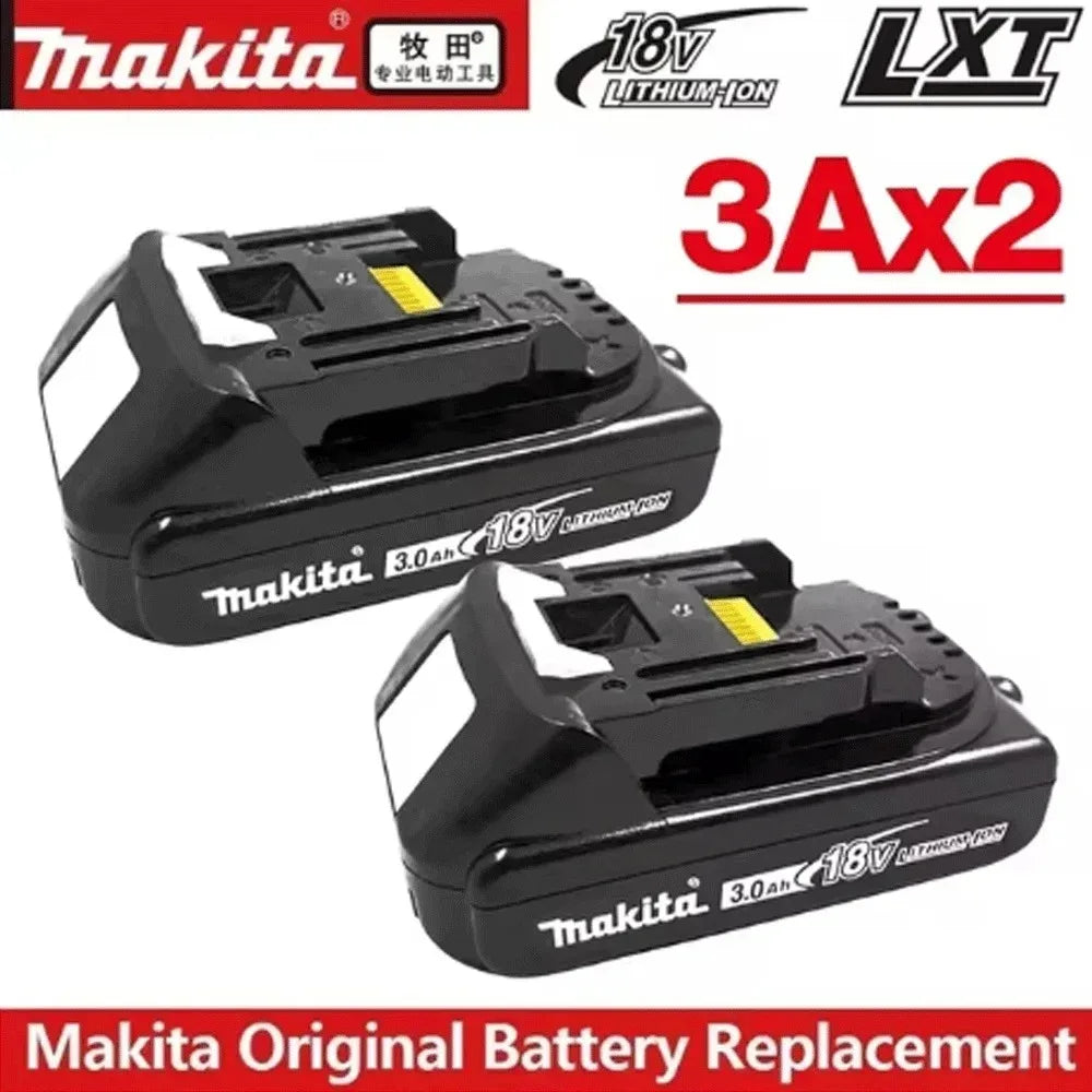 Batería de reemplazo de litio 100% original Makita 9Ah6Ah/5Ah para herramienta Makita 18V + cargador + taladro eléctrico