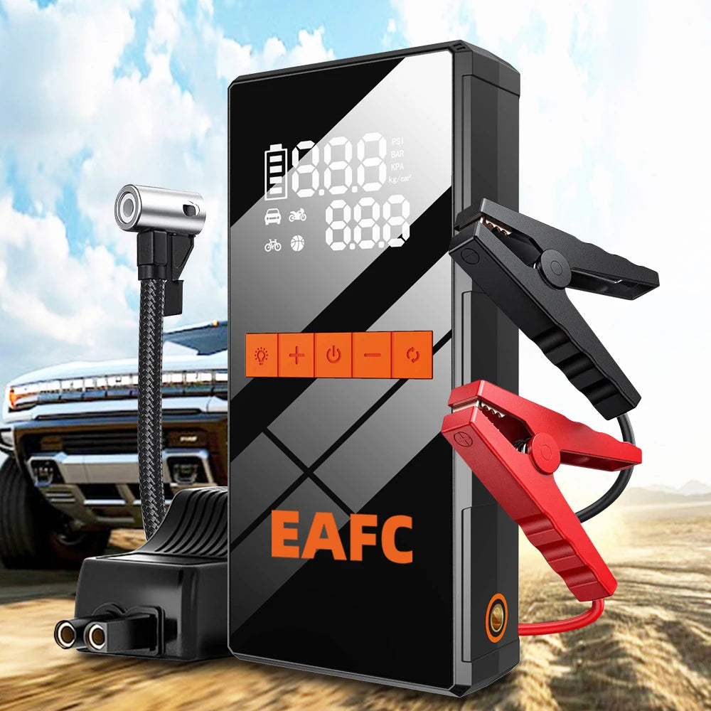 Neue 150PSI Luftpumpe Auto Starthilfe Batterie Booster 1200A Jump Starter Powerbank tragbares Starthilfegerät