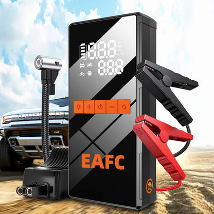 Neue 150PSI Luftpumpe Auto Starthilfe Batterie Booster 1200A Jump Starter Powerbank tragbares Starthilfegerät