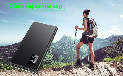 Power Bank 12000mAh z wejściem i wyjściem USB-C, szybkie ładowanie