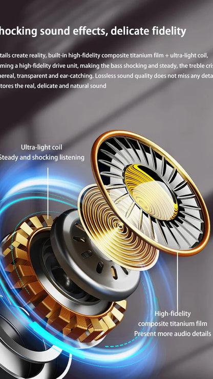 Kabellose Ohrhörer A98 Bluetooth 5.3 ENC Geräuschunterdrückung In-Ear wasserdicht mit integriertem Mikrofon Ohrhörer