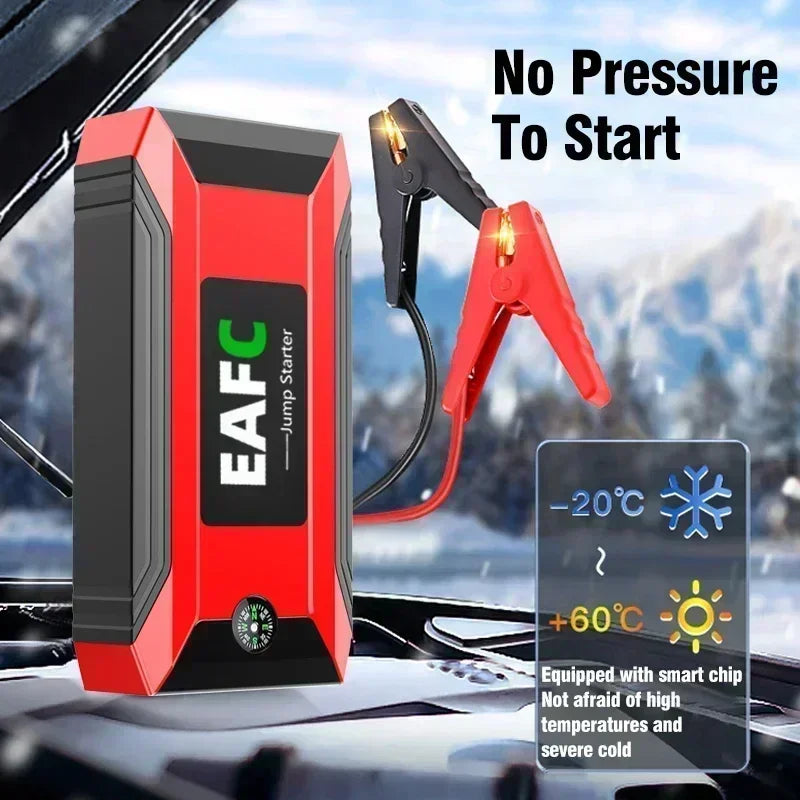 EAFC 12V Auto Starthilfe Powerbank – Tragbarer Jump Starter & Batterie-Booster mit LED-Licht