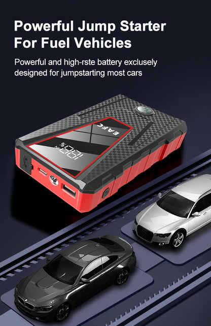 EAFC 12V Auto Starthilfe Powerbank – Tragbarer Jump Starter & Batterie-Booster mit LED-Licht