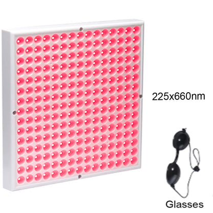 Terapia con panel infrarrojo antienvejecimiento de 850nm, terapia facial con luz LED roja de 660nm, 225 LED de luz roja
