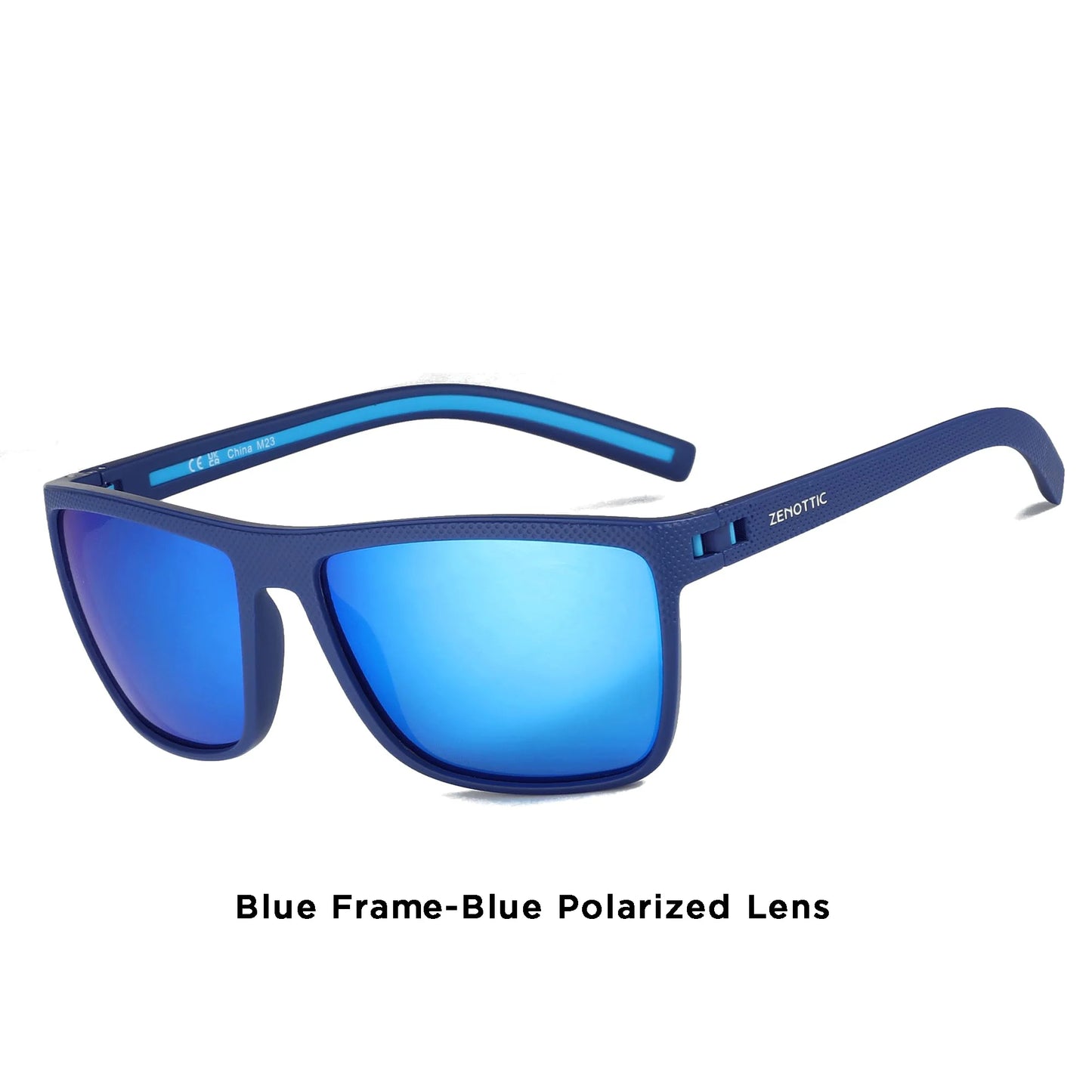 Gafas de sol polarizadas ZENOTTIC para hombre, montura ligera TR90, protección UV400, gafas de sol cuadradas