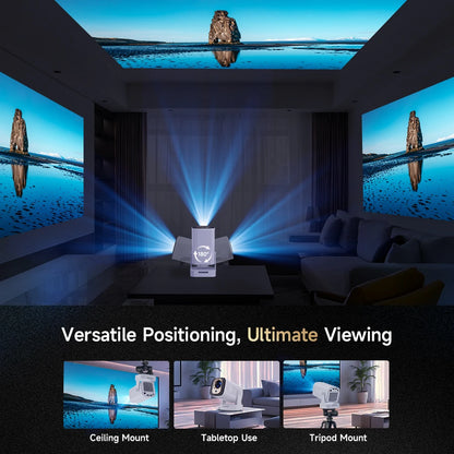 Proyector Magcubic HY310 Android 11 4K nativo 1080P enfoque automático 330ANSI nativo Doble Wifi BT5.4 ratón aéreo por voz para cine en casa y exteriores