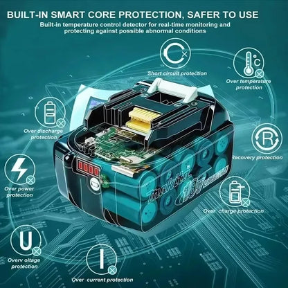 Batería de reemplazo de litio 100% original Makita 9Ah6Ah/5Ah para herramienta Makita 18V + cargador + taladro eléctrico