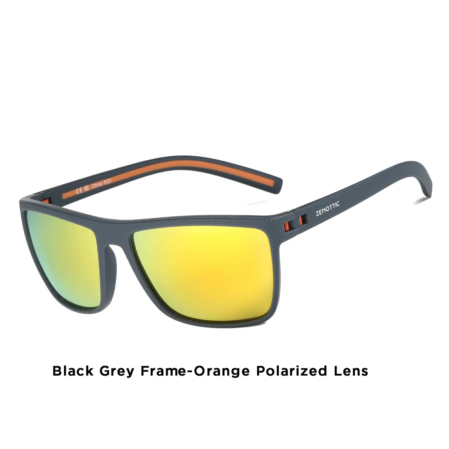 Gafas de sol polarizadas ZENOTTIC para hombre, montura ligera TR90, protección UV400, gafas de sol cuadradas