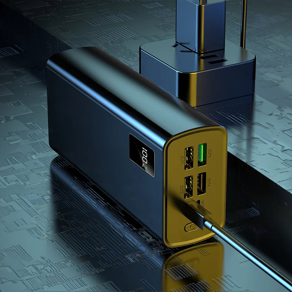 PowerBank Fast Charging 50000mAh LED Display 4USB Output Port For LAPTOP