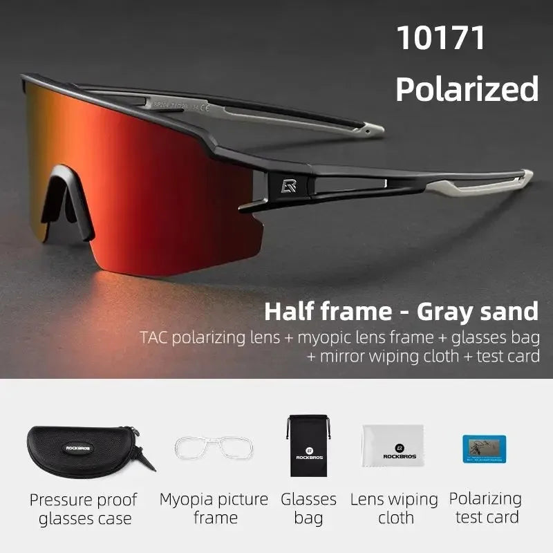 Gafas de ciclismo ROCKBROS fotocromáticas, protección ocular, gafas deportivas para bicicleta, a prueba de viento, para exteriores