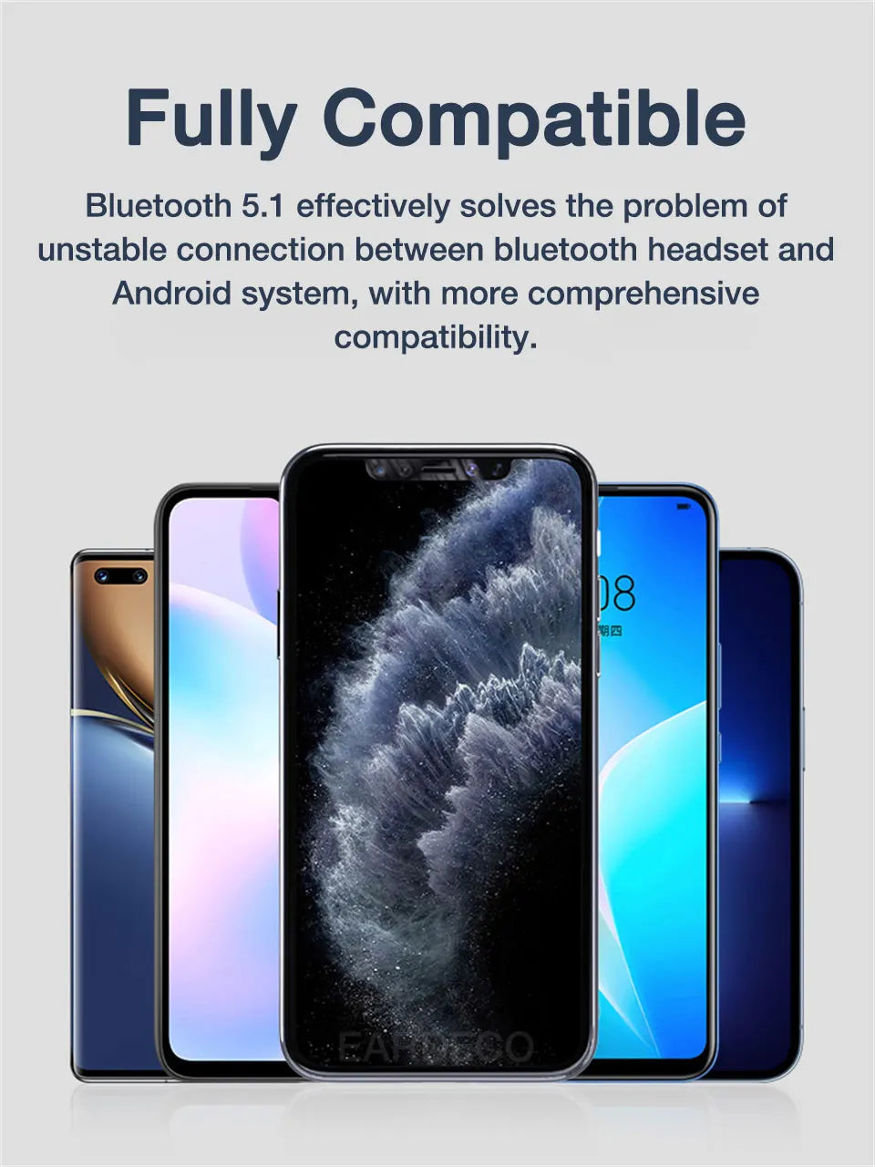 Kabellose Kopfhörer mit Mikrofon, Bluetooth-Headset,