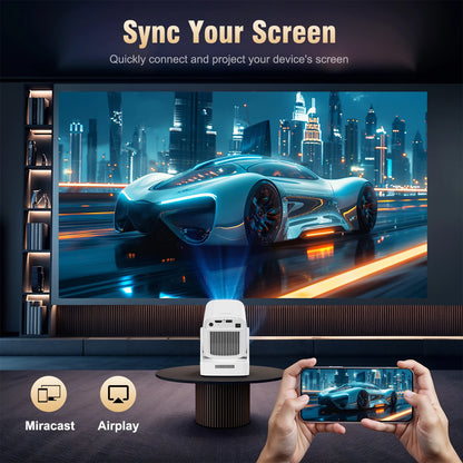 Proyector Magcubic HY310 Android 11 4K nativo 1080P enfoque automático 330ANSI nativo Doble Wifi BT5.4 ratón aéreo por voz para cine en casa y exteriores