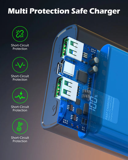 Power Bank 12000mAh z wejściem i wyjściem USB-C, szybkie ładowanie