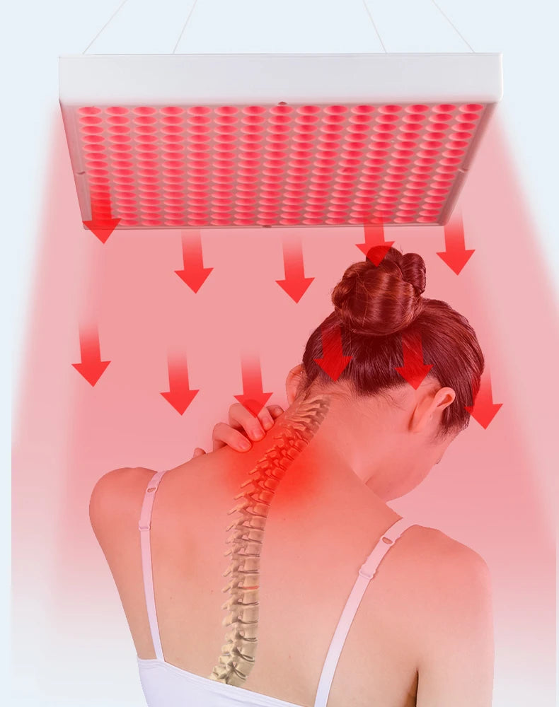 Terapia con panel infrarrojo antienvejecimiento de 850nm, terapia facial con luz LED roja de 660nm, 225 LED de luz roja