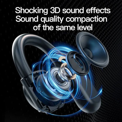 Kabellose Bluetooth-Kopfhörer mit Mikrofon, Knochenleitungs-Freisprech-Headset, geräuschunterdrückende Ohrhörer zum Fahren, Audifonos