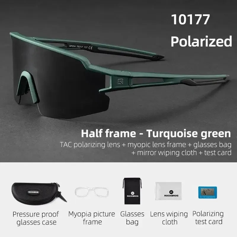 Gafas de ciclismo ROCKBROS fotocromáticas, protección ocular, gafas deportivas para bicicleta, a prueba de viento, para exteriores