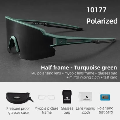 Gafas de ciclismo ROCKBROS fotocromáticas, protección ocular, gafas deportivas para bicicleta, a prueba de viento, para exteriores