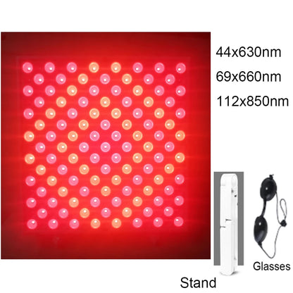 Terapia con panel infrarrojo antienvejecimiento de 850nm, terapia facial con luz LED roja de 660nm, 225 LED de luz roja