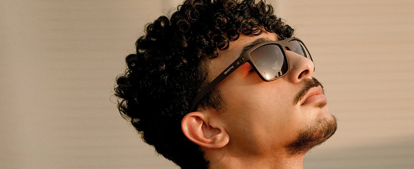 Gafas de sol polarizadas ZENOTTIC para hombre, montura ligera TR90, protección UV400, gafas de sol cuadradas
