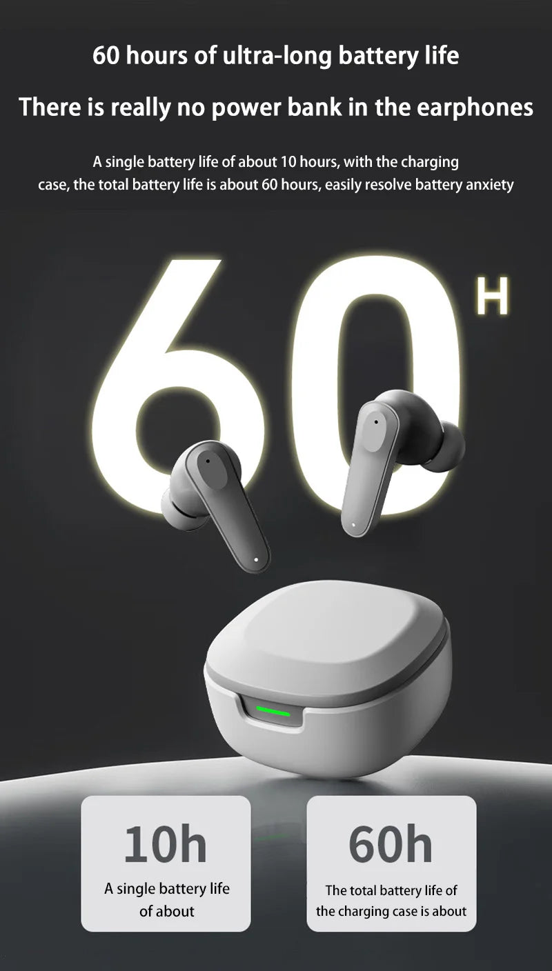 Kabellose Ohrhörer A98 Bluetooth 5.3 ENC Geräuschunterdrückung In-Ear wasserdicht mit integriertem Mikrofon Ohrhörer