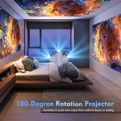 MAGCUBIC Projektor HY300 PRO 8K Android 14 Dual Wifi6 290ANSI Allwinner H726 BT5.4 1080P 1280*720P hemmabio utomhusprojektor