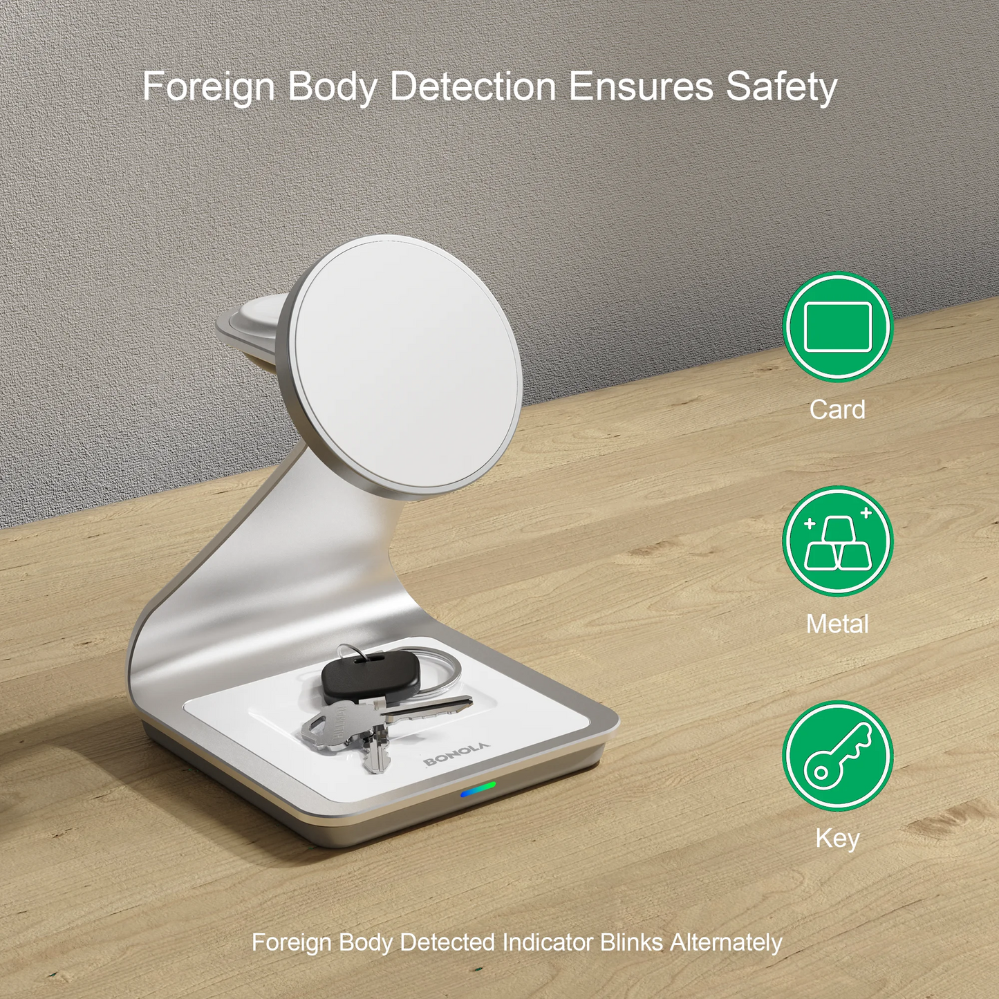 Bonola magnetisk 3 i 1 trådlös laddare för iPhone 17/16/15/13/14/12 30W trådlös laddningsstation för Apple Watch/AirPods Pro