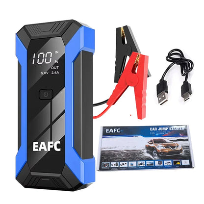 EAFC 12V Auto Starthilfe Powerbank – Tragbarer Jump Starter & Batterie-Booster mit LED-Licht