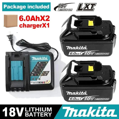 Batería de reemplazo de litio 100% original Makita 9Ah6Ah/5Ah para herramienta Makita 18V + cargador + taladro eléctrico