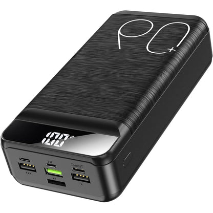 60000mAh Power Bank QC PD3.0 22.5W Fast Charging Powerbank Portable Charger External Battery