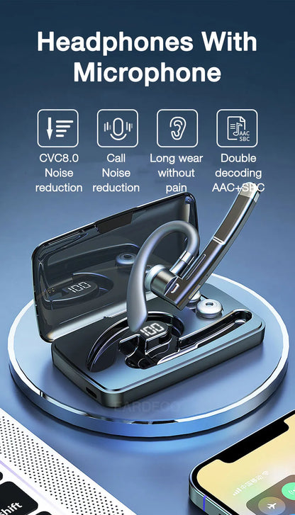 Kabellose Kopfhörer mit Mikrofon, Bluetooth-Headset,