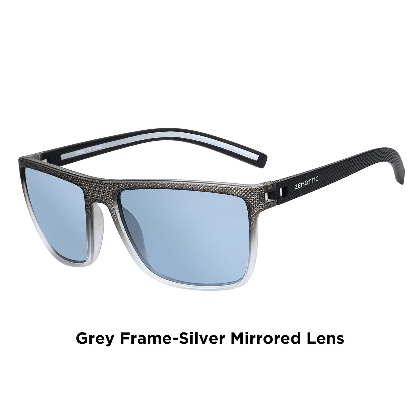 Gafas de sol polarizadas ZENOTTIC para hombre, montura ligera TR90, protección UV400, gafas de sol cuadradas