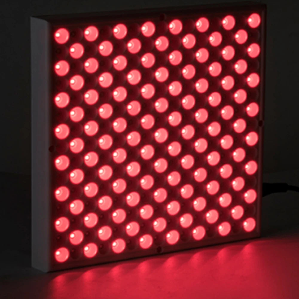 Terapia con panel infrarrojo antienvejecimiento de 850nm, terapia facial con luz LED roja de 660nm, 225 LED de luz roja