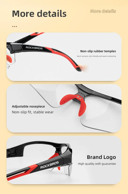 Gafas de ciclismo polarizadas ROCKBROS para hombre, gafas deportivas para carretera, MTB, bicicleta de montaña, protección ocular, 5 lentes