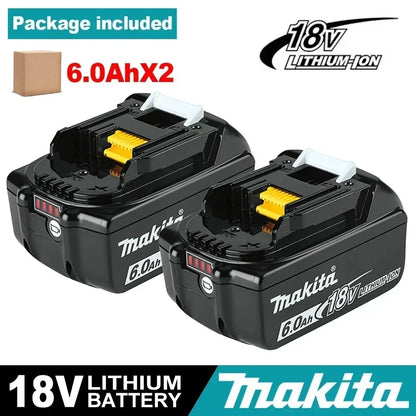 Batería de reemplazo de litio 100% original Makita 9Ah6Ah/5Ah para herramienta Makita 18V + cargador + taladro eléctrico