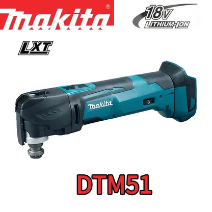 Kit original Makita DTM51 de herramienta múltiple inalámbrica con 6 hojas para lijado, corte, raspado y proyectos de renovación