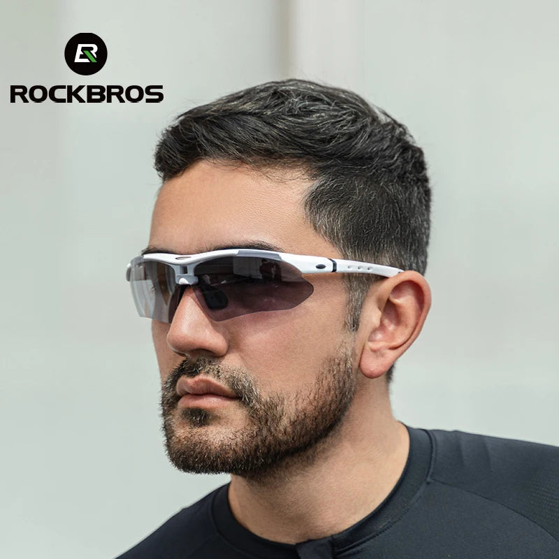 Gafas de ciclismo polarizadas ROCKBROS para hombre, gafas deportivas para carretera, MTB, bicicleta de montaña, protección ocular, 5 lentes