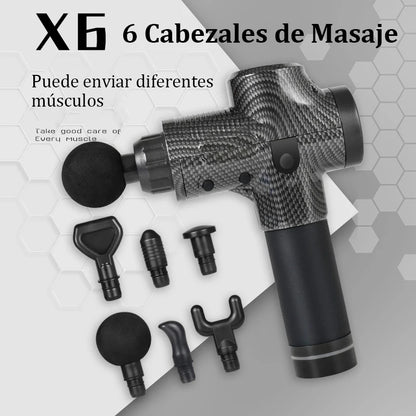 Pistola de masaje muscular profunda - Masajeador eléctrico de percusión para cuerpo, cuello, espalda y piernas