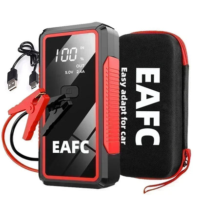 EAFC 12V Auto Starthilfe Powerbank – Tragbarer Jump Starter & Batterie-Booster mit LED-Licht