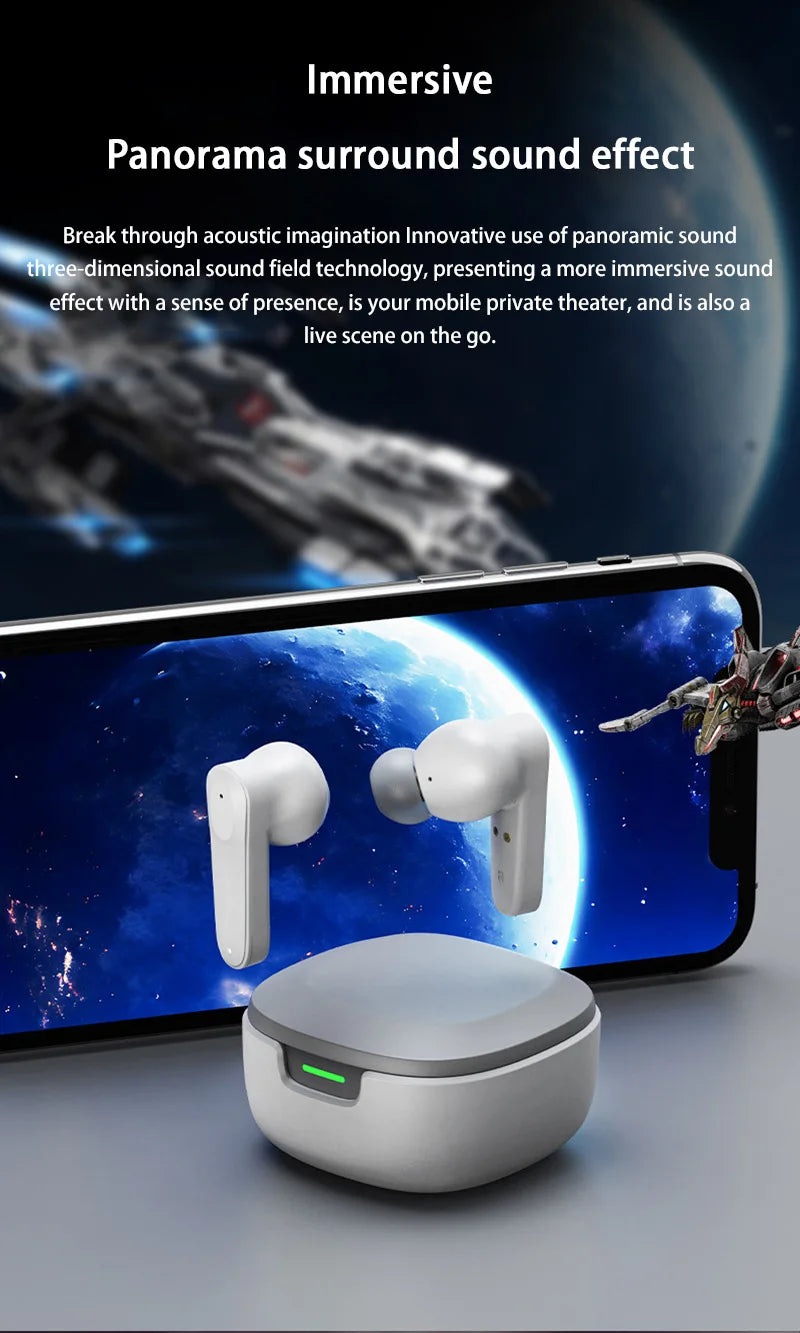 Kabellose Ohrhörer A98 Bluetooth 5.3 ENC Geräuschunterdrückung In-Ear wasserdicht mit integriertem Mikrofon Ohrhörer