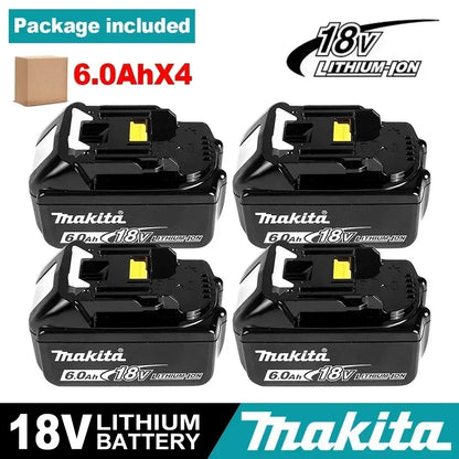 Batería de reemplazo de litio 100% original Makita 9Ah6Ah/5Ah para herramienta Makita 18V + cargador + taladro eléctrico