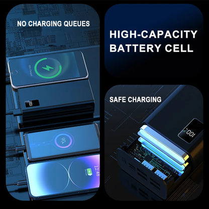 PowerBank Fast Charging 50000mAh LED Display 4USB Output Port For LAPTOP
